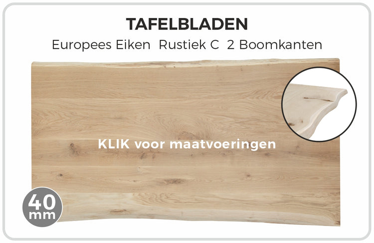 Eikenblad 2-zijdig boomkant