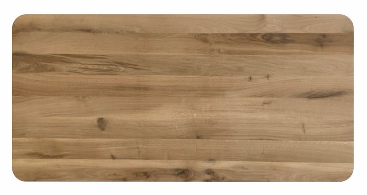 Eikenblad met facet rand en afgeronde hoeken